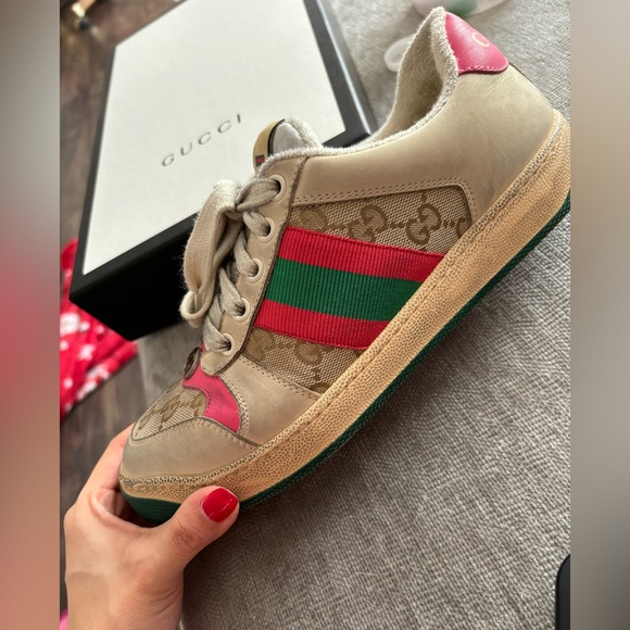 GUCCI screener leather sneakers - Picture 10 of 11